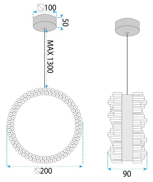 LED svijetiljka LHJ098-CP GOLD