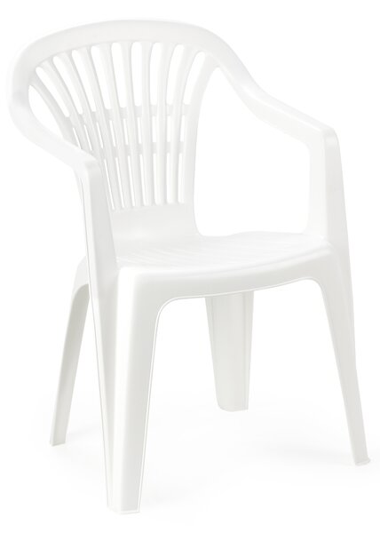 PVC stolice SCILLA BIJELA 54x53x80 cm