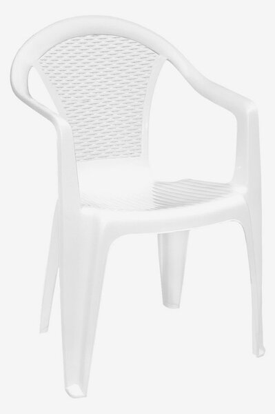 PVC stolice KORA BIJELA 55x53x82 cm