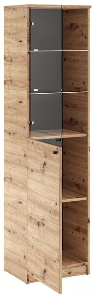 Elegantna vitrina Evi II s LED rasvjetom - HRAST ARTISAN-HRAST