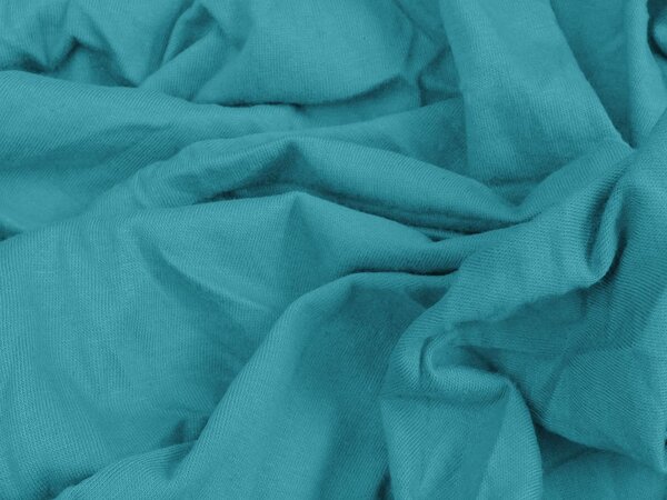 Jersey plahta EXCLUSIVE tirkizna 160 x 200 cm