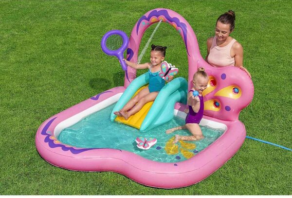 Bestway dječje igralište na napuhavanje sa toboganom 180 x 180 x 117 cm