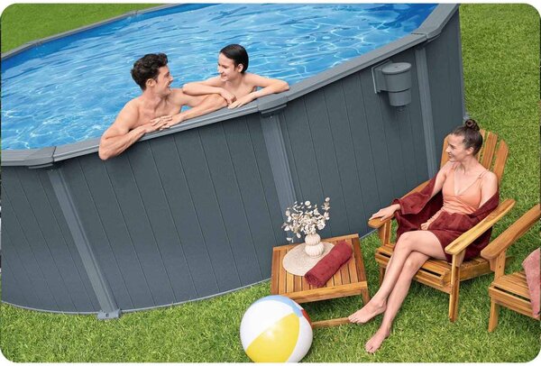 Bestway cjelogodišnji bazen s panelima 549 x 132 cm 13 u 1