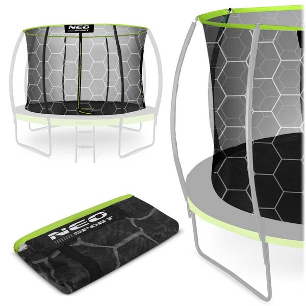 Unutarnja zaštitna mreža za trampolin 252 cm 8 ft, 6 stupova Neo-Sport