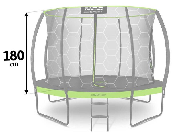Unutarnja zaštitna mreža za trampolin 252 cm 8 ft, 6 stupova Neo-Sport