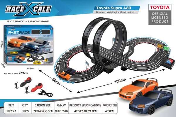 Trkaća staza na daljinsko upravljanje Toyota 1:43