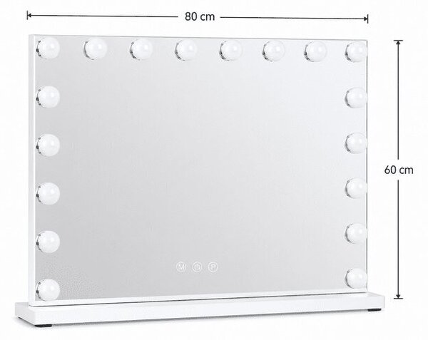 Ogledalo za toaletni stol – True glam 80x60cm