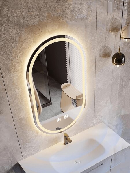 Ovalno ogledalo s LED rasvjetom - Prestige