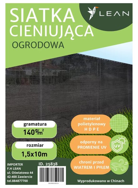Mreža za sjenu maskirna zelena 1,5×10 m 140 g/m²