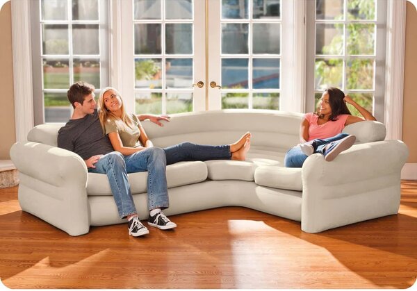 Napuhana kutna sofa 257 × 203 × 76 cm Intex 68575-66640
