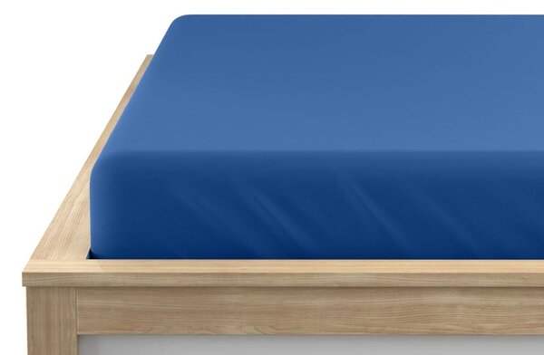 Jersey plahta plava 180 x 200 cm