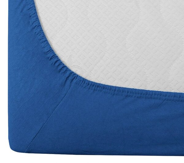 Jersey plahta plava 180 x 200 cm