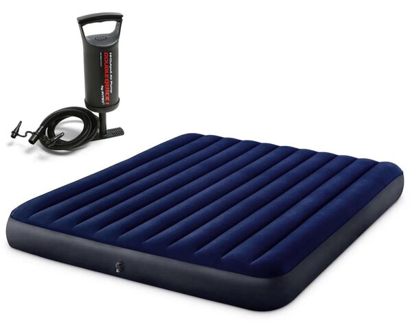 Madrac na napuhavanje 203 × 183 × 25 cm s klipnom pumpom Intex 64755