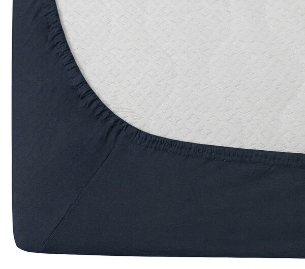 Jersey plahta tamnoplava 180 x 200 cm