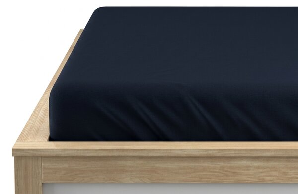 Jersey plahta tamnoplava 180 x 200 cm