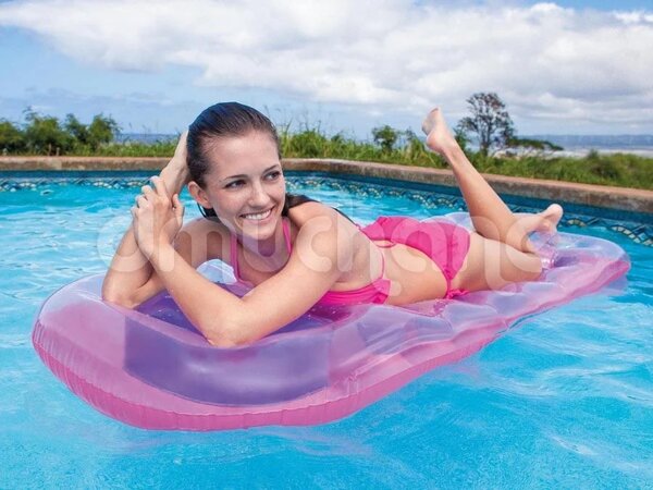 INTEX 59895 tirkizni madrac za plažu s prozorom 188 × 71 cm