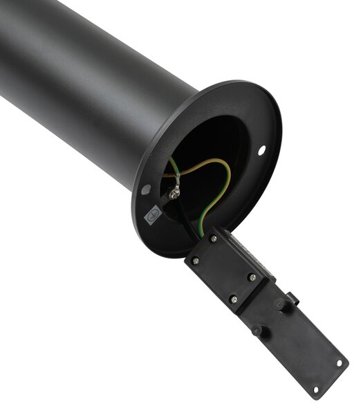 Moderna vanjska lampa crna 80 cm IP44 uključujući LED - Roxy