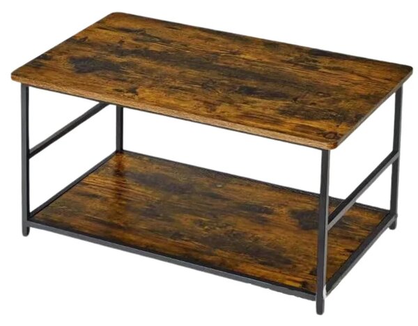 Set stolića za kavu vintage rustikalni 2-u-1, 123×60×51 cm