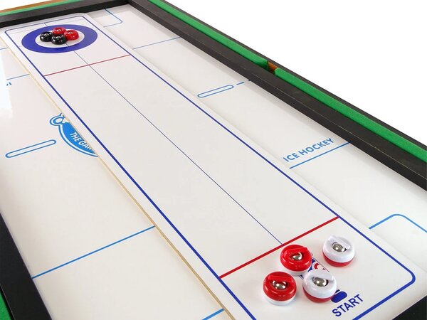 Mobilni stol za igru ​​8 u 1 za stolni nogomet, bilijar, kuglanje, hokej, stolni tenis, curling