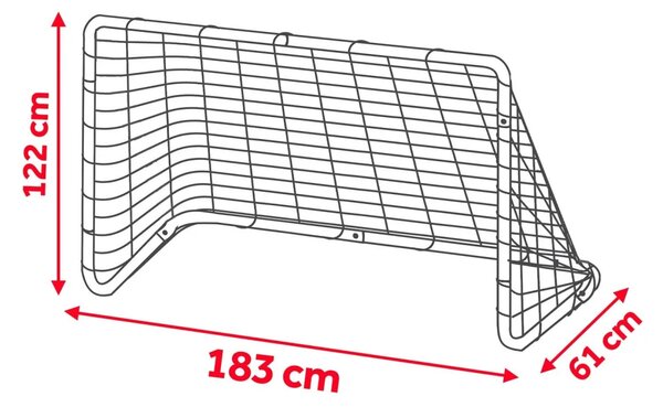 Set od 2 nogometna gola Neo-Sport 183 × 122 × 61 cm