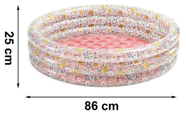 Napuhljivi dječji bazen Intex 58427, motiv cvijeća, 86 × 25 cm