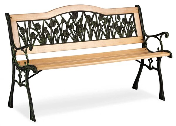 Klupa za park s naslonom Gardi Tulip Sofotel, 123,5 × 74 × 48 cm