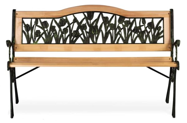 Klupa za park s naslonom Gardi Tulip Sofotel, 123,5 × 74 × 48 cm