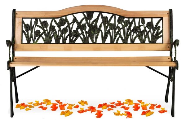Klupa za park s naslonom Gardi Tulip Sofotel, 123,5 × 74 × 48 cm