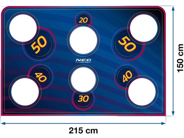 Podloga za preciznost golova Neo-Sport, 215 × 150 cm, plava, var. 1475