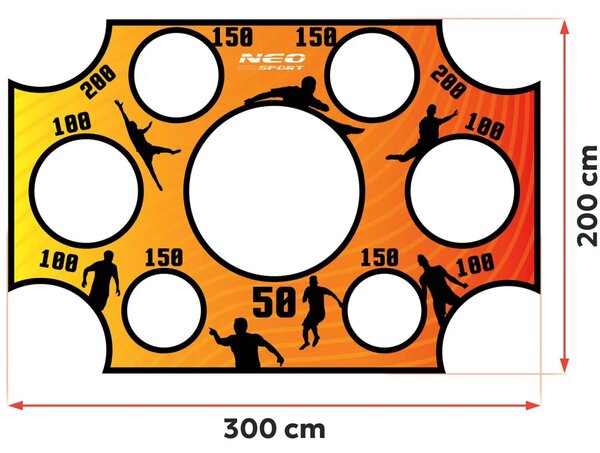 Podloga za preciznost šuta Neo-Sport 300 × 200 cm