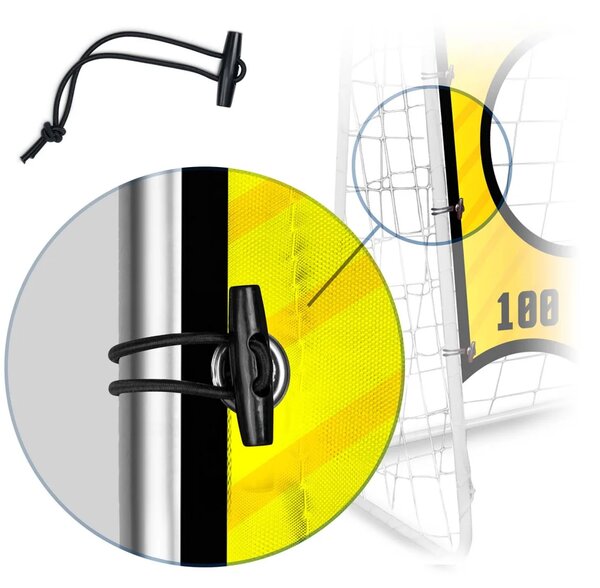 Podloga za preciznost golova Neo-Sport, 215 × 150 cm, crvena, var. 1478
