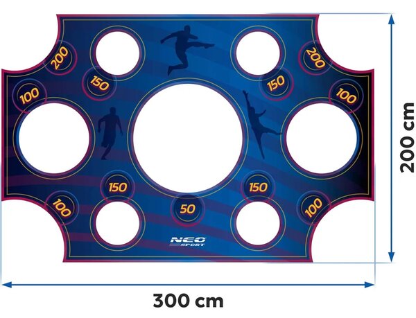 Podloga za preciznost golova Neo-Sport, 300 × 200 cm
