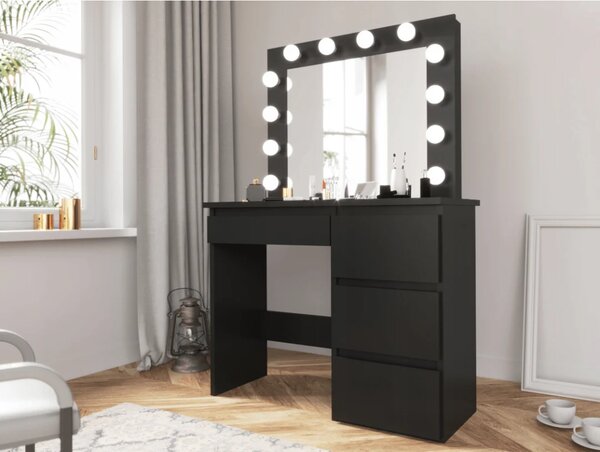 Toaletni stol – Hollywood Vanity Black