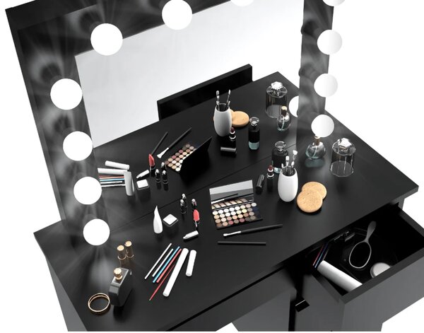 Toaletni stol – Hollywood Vanity Black