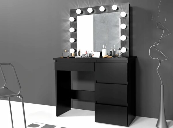 Toaletni stol – Hollywood Vanity Black