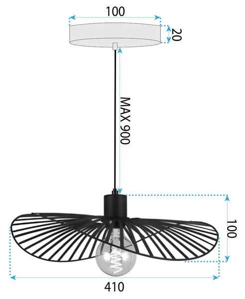 Lampa Viseća APP1840-1CP