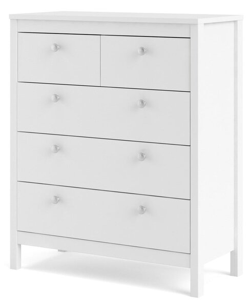 Bijela visoka komoda 82x99 cm Madrid – Tvilum