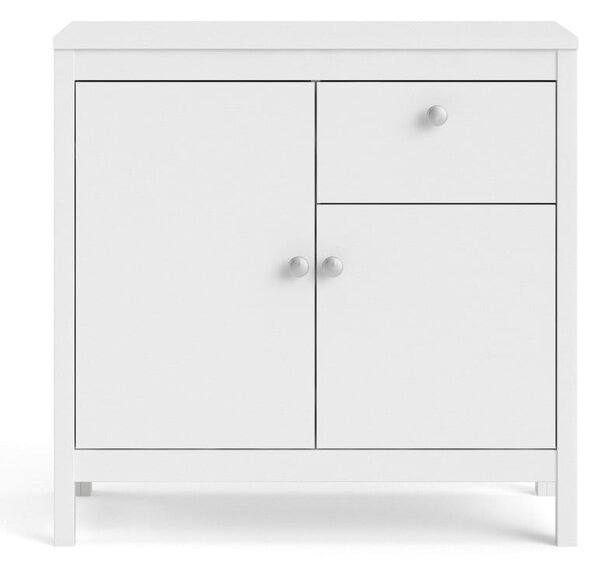 Bijela niska komoda 82x80 cm Madrid – Tvilum