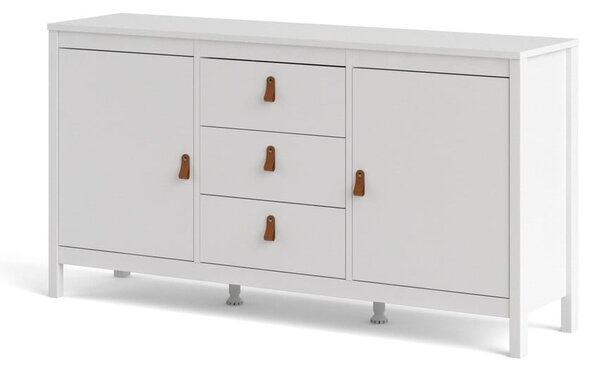Bijela niska komoda 151x80 cm Madrid – Tvilum