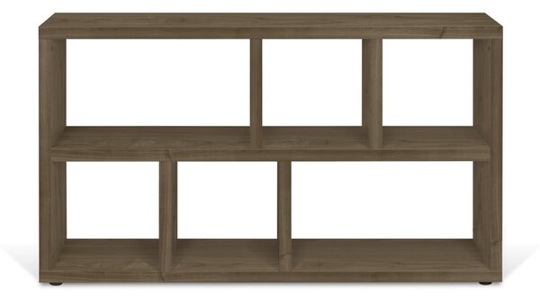 Smeđa biblioteka u dekoru oraha 150x83 cm Berlin – TemaHome