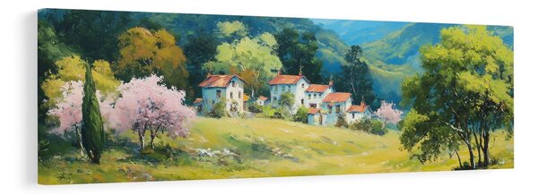 Slika pogled na planinsko selo