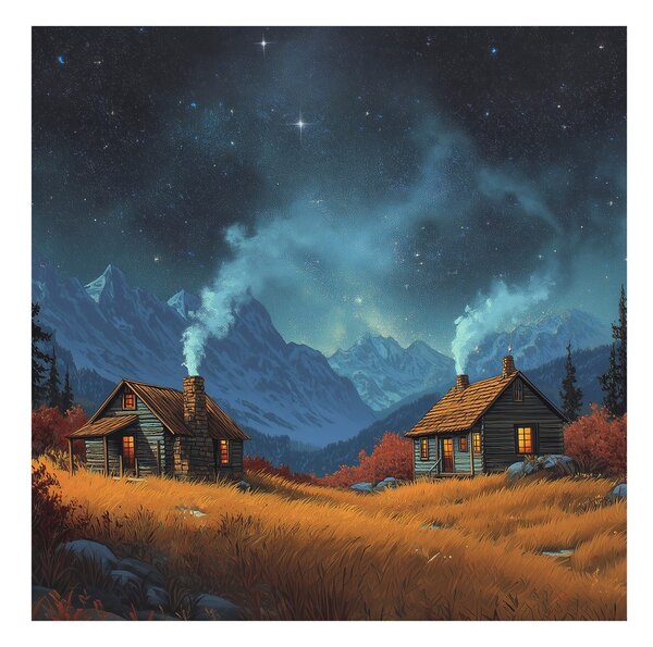 Slika blagdansko noćno nebo