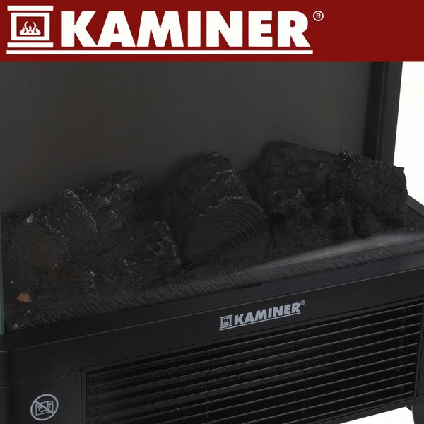 Električni kamin KAMINER EMBEGO 2000W - samostojeći kamin s ventilatorom i 3D efektom vatre