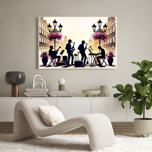 Slika jazz bend u ulicama