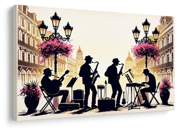 Slika jazz bend u ulicama