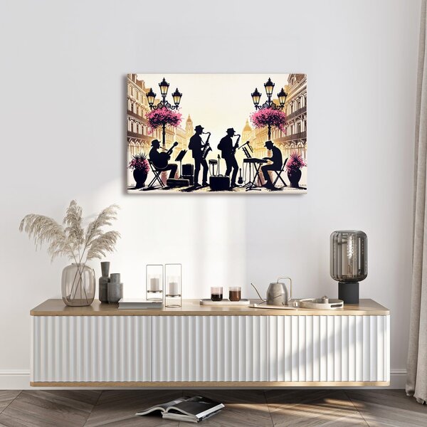Slika jazz bend u ulicama