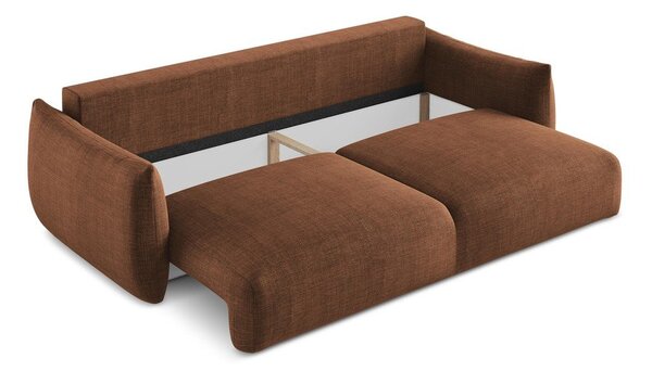 Sklopiva sofa boja terakote 230 cm Leila – Makamii