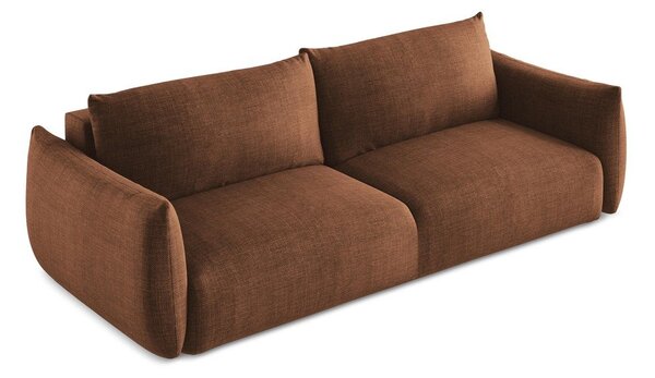 Sklopiva sofa boja terakote 230 cm Leila – Makamii