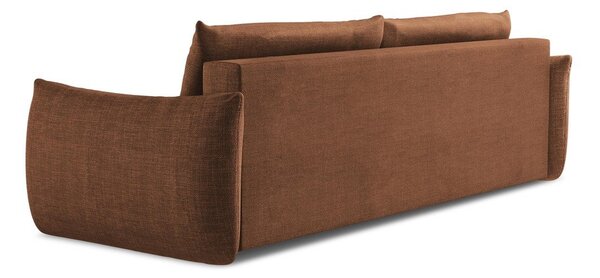 Sklopiva sofa boja terakote 230 cm Leila – Makamii