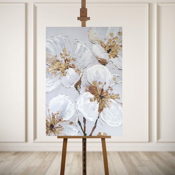 Slika s ručno oslikanim elementima 70x100 cm Petal Glow – Styler